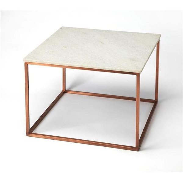 Butler Specialty Company Butler Specialty 3967389 Holland Marble & Metal Coffee Table; Copper 3967389